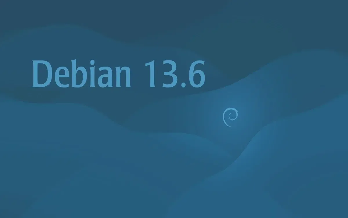 Captura de pantalla de terminal mostrando la actualización a Debian 13.6 Trixie